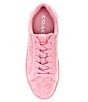 Color:Vivid Pink - Image 5 - Lowline C Logo Print Canvas Sneakers