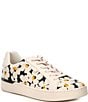 Color:Chalk Multi - Image 1 - Lowline Leather Floral Sneakers