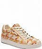Color:Neutral Multi - Image 1 - Lowline Tweed Lace-Up Sneakers
