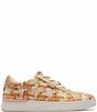 Color:Neutral Multi - Image 2 - Lowline Tweed Lace-Up Sneakers
