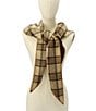COACH Lucy Plaid Wool Blend Triangle Scarf - Image 4
