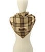 COACH Lucy Plaid Wool Blend Triangle Scarf - Image 5
