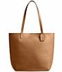 COACH Manhattan Leather Tote Bag, Color:Honey Brown - Image 1