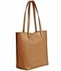 COACH Manhattan Leather Tote Bag, Color:Honey Brown - Image 3