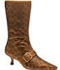 COACH Margot Crystal Signature Kitten Heel Boots - Image 1