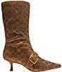 COACH Margot Crystal Signature Kitten Heel Boots - Image 2