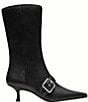 COACH Margot Leather Kitten Heel Buckle Mid Calf Boots - Image 2