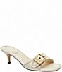 COACH Margot Leather Buckle Hardware Slide Sandals - Image 1