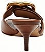 COACH Margot Oversized Buckle Slip On Leather Sandals - Image 3