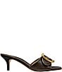 COACH Margot Oversized Buckle Leather Heel Sandals - Image 2