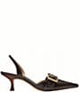COACH Margot Signature Leather Buckle Hardware Slingback Pumps - Image 3