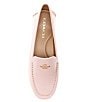 Color:Soft Pink - Image 5 - Marley Leather Logo Slip-On Driver Loafers