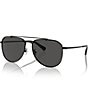 Color:Black Grey - Image 1 - Men's 0HC7164 59mm Pilot Sunglasses
