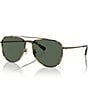 Color:Tortoise - Image 1 - Men's 0HC7164 59mm Tortoise Pilot Sunglasses