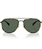 Color:Tortoise - Image 2 - Men's 0HC7164 59mm Tortoise Pilot Sunglasses