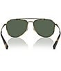 Color:Tortoise - Image 4 - Men's 0HC7164 59mm Tortoise Pilot Sunglasses