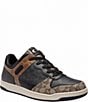 Color:Black/Maple - Image 1 - Men's C201 Mixed Material Sneakers