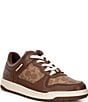 Color:Saddle - Image 1 - Men's C201 Signature Coated Canvas Sneakers