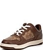 Color:Saddle - Image 4 - Men's C201 Signature Coated Canvas Sneakers