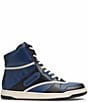 Color:Deep Blue - Image 2 - Men's C202 High Top Sneakers