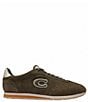 COACH Men's Flat Suede Sneakers, Color:Olive - Image 2