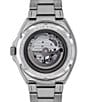 Color:Gray - Image 3 - Men's Jackson Automictic Gray Tone Stainless Steel Bracelet Watch