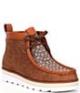 Color:Saddle - Image 1 - Men's Micro Signature Jacquard Chukka Boots