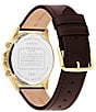 COACH Men's Oliver Multifunction Leather Strap Watch - Image 2