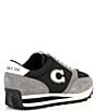 Color:Black/Heather Grey - Image 2 - Men's Runner Logo Sneakers