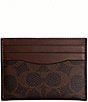 COACH Men's Signature Flat Card Case, Color:Maple - Image 1