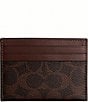 COACH Men's Signature Flat Card Case, Color:Maple - Image 2
