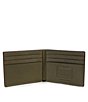Color:Army Green - Image 3 - Men's Slim Sport Calf Leather Billfold Wallet