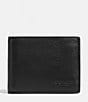 Color:Black - Image 1 - Men's Slim Sport Calf Leather Billfold Wallet
