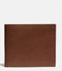 Color:Saddle - Image 1 - Men's Slim Sport Calf Leather Billfold Wallet
