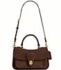 COACH Metropolitan 24 Suede Turnlock Messenger Bag - Image 1