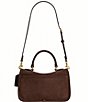 COACH Metropolitan 24 Suede Turnlock Messenger Bag - Image 2