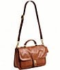 COACH Metropolitan 31 Glazed Leather Turnlock Messenger Bag - Image 3