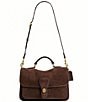COACH Metropolitan 31 Suede Turnlock Messenger Bag - Image 1