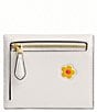 COACH Mila Small Flap Wallet With Sticker Print, Color:Chalk - Image 2