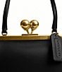 COACH Mini Kisslock Frame 16 Clutch, Color:Black - Image 5