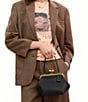 COACH Mini Kisslock Frame 16 Clutch, Color:Black - Image 6