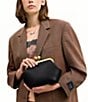 COACH Mini Kisslock Frame 16 Clutch, Color:Black - Image 7