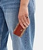 COACH Mini Signature Canvas Trifold Wallet, Color:Tan Rust - Image 4