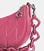 Color:Petunia - Image 5 - Mira Pillow Quilted Heart Strap Shoulder Bag