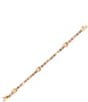 Color:Gold - Image 3 - Multi Crystal Daisy Tennis Line Bracelet