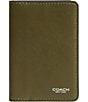 COACH Natural Full Grain Leather Card Wallet - Image 1