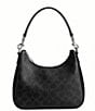 COACH Nolan Signature Canvas Hobo Bag, Color:Black Signature - Image 2