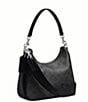 COACH Nolan Signature Canvas Hobo Bag, Color:Black Signature - Image 3