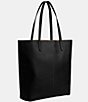 Color:Black - Image 4 - North Leather Tote Bag