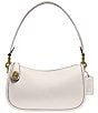COACH The Coach Originals Glove Tanned Leather Swinger Shoulder Bag, Color:Chalk - Image 1
